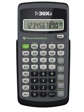 Set of 2 Texas Instruments TI-30Xa Battery-Powered Scientific Calculator With Pr